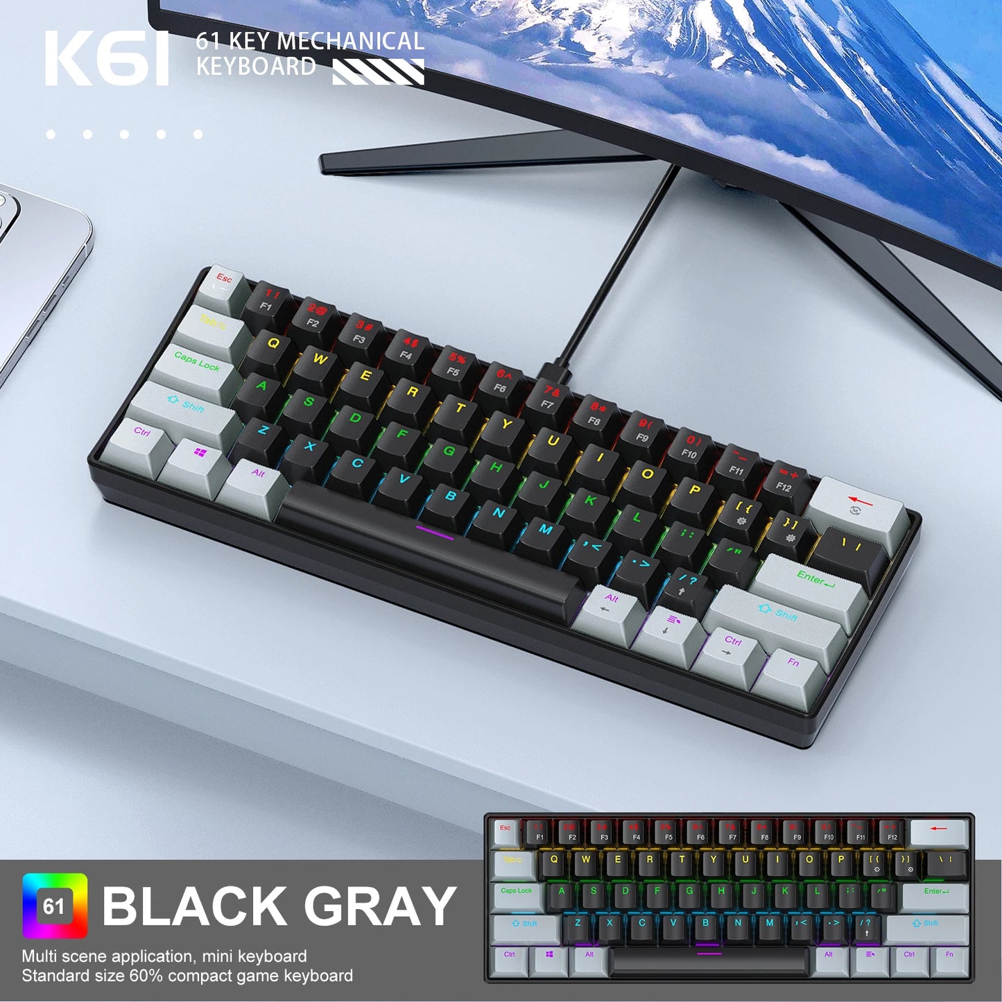 Phantom RBG™ Wired Mechanical Keyboard